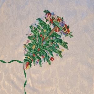 🎄 Spode Christmas Tree Tablecloth 🎄